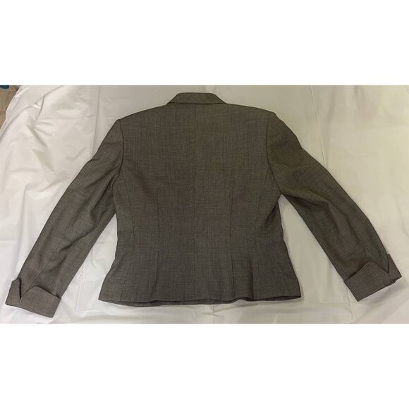 Vintage SALVATORE FERRAGAMO Classic Wool Blazer Jacket Size 14 - Gray - Picture 11 of 14